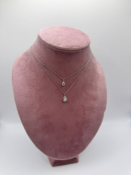 Collana doppia goccia