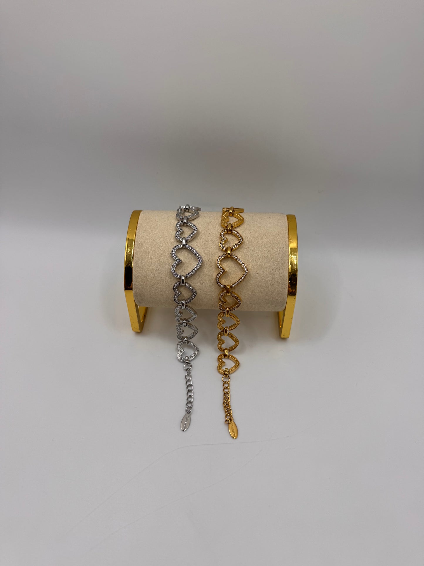 Bracciali cuori vuoti decrescente