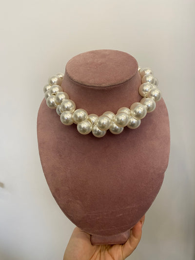 Collier bubbles pearls