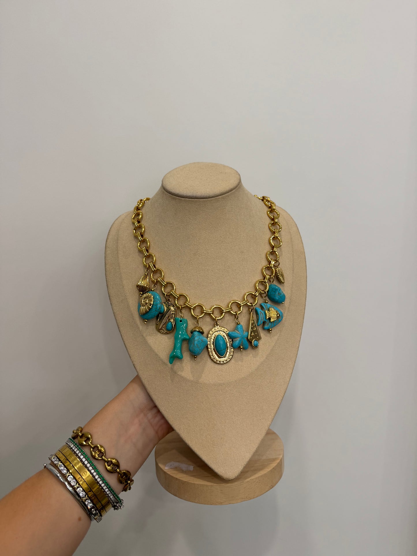 Girocollo big turquoise