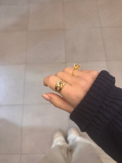 Anello catena incrocio