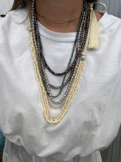 Collana coralli e nappa