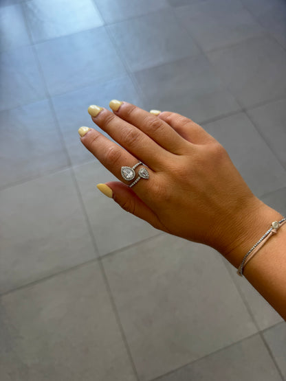 Anello contrarie goccia