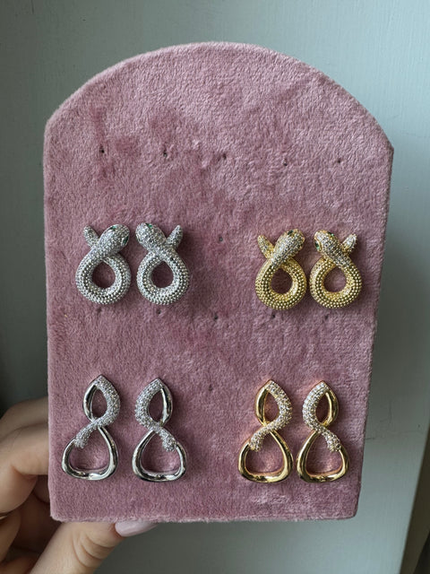 Snake earrings