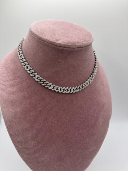 Collier groumette pavè