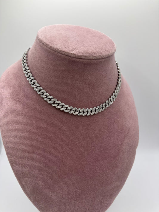 Collier groumette pavè