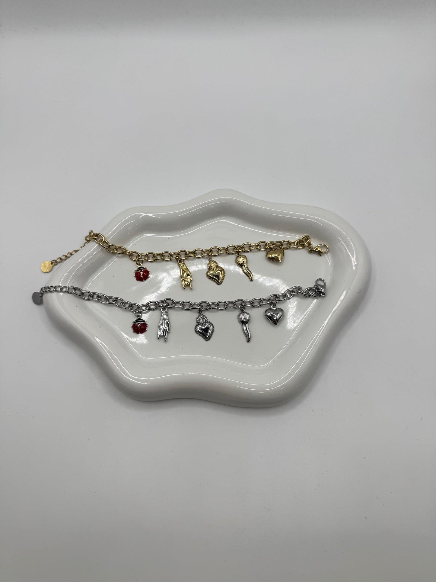 Bracciale charms coccinella