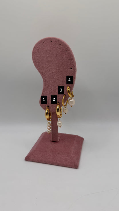 Cerchietti con perle pendenti