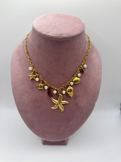 Collana charms stelle marine