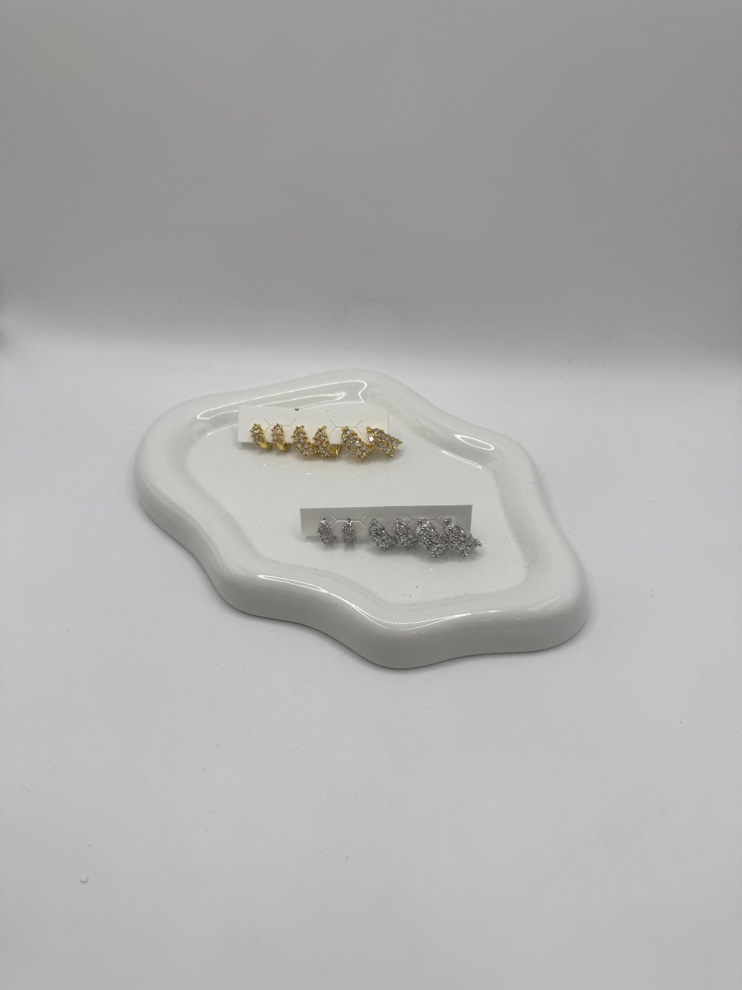 Set cerchietti diamond foglia