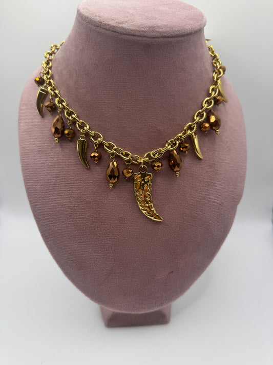 Collana charms corno