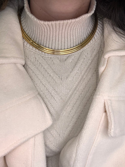 Girocollo rigido triple