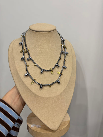 Collana lunga cristallini