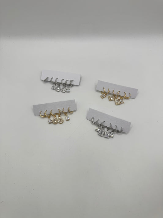 Set diamond pendente