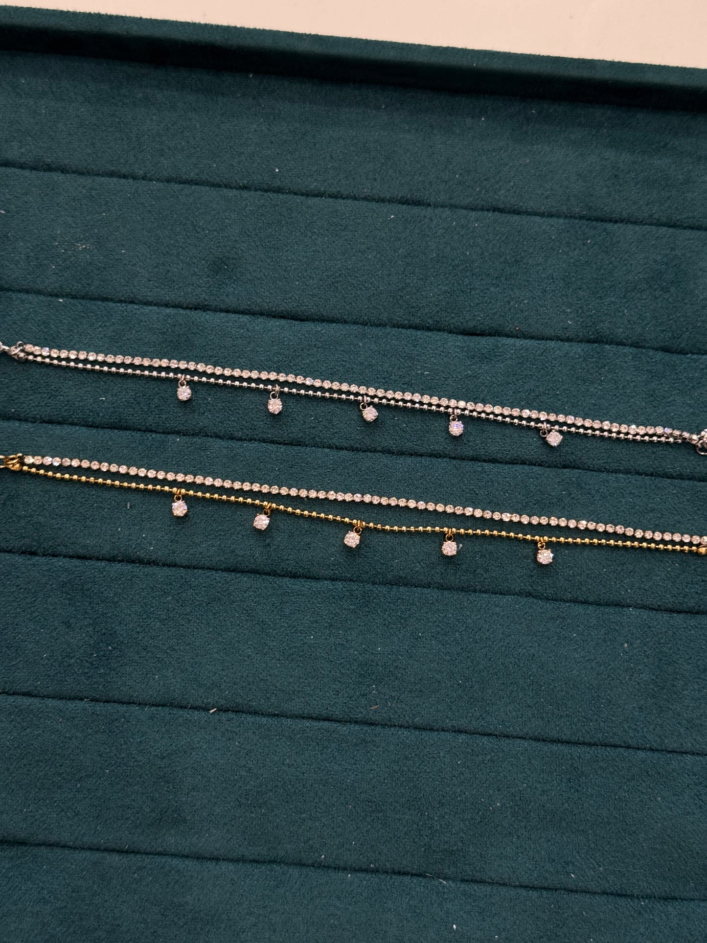 Bracciale tennis doppio filo