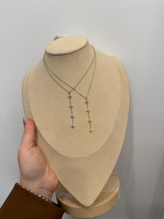 Collana Y micro fiori