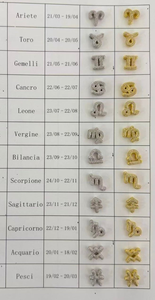 Collana segno zodiacale