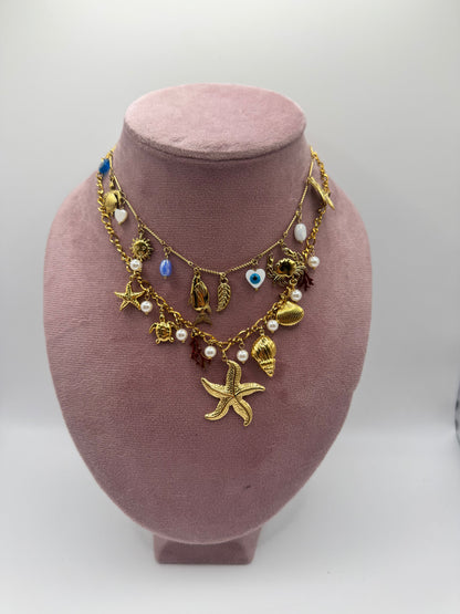 Collana charms stelle marine