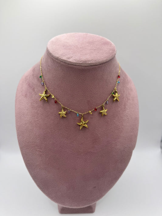 Collana stella marina multicolor