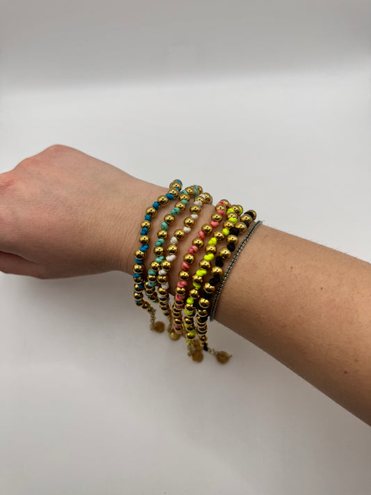 Bracciali sfere color