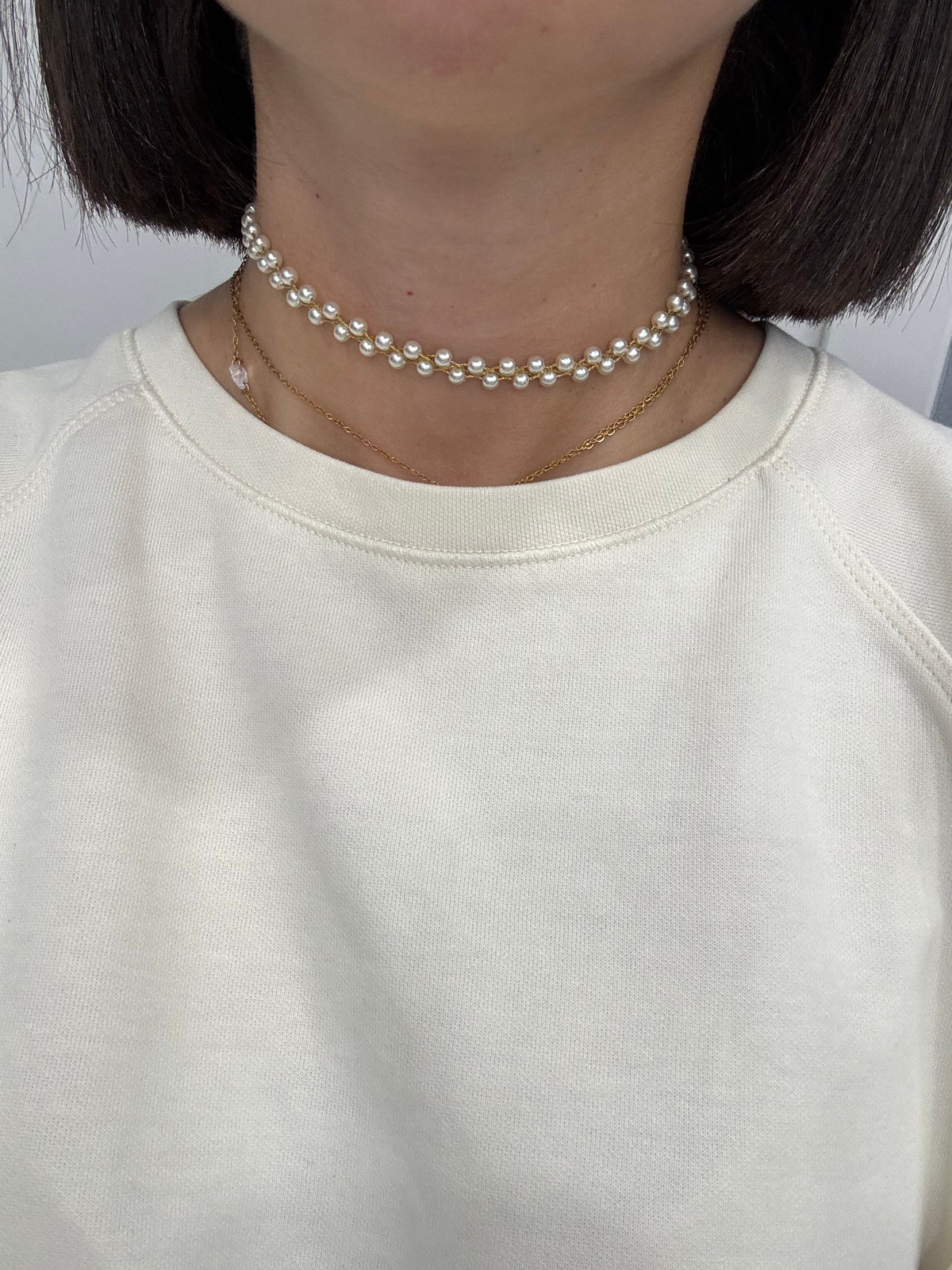 Chocker fascia perline