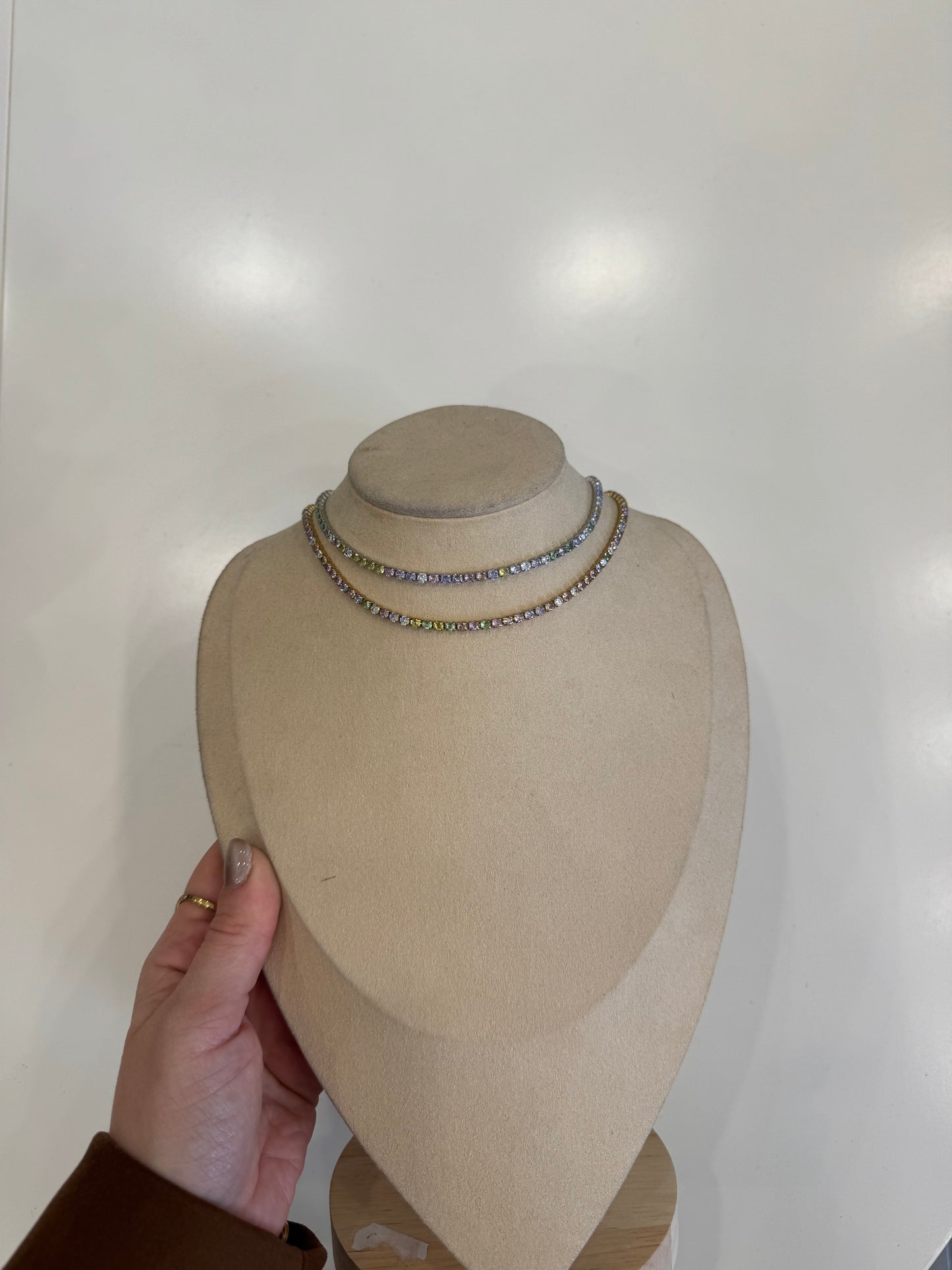 Chocker tennis multicolor pastel
