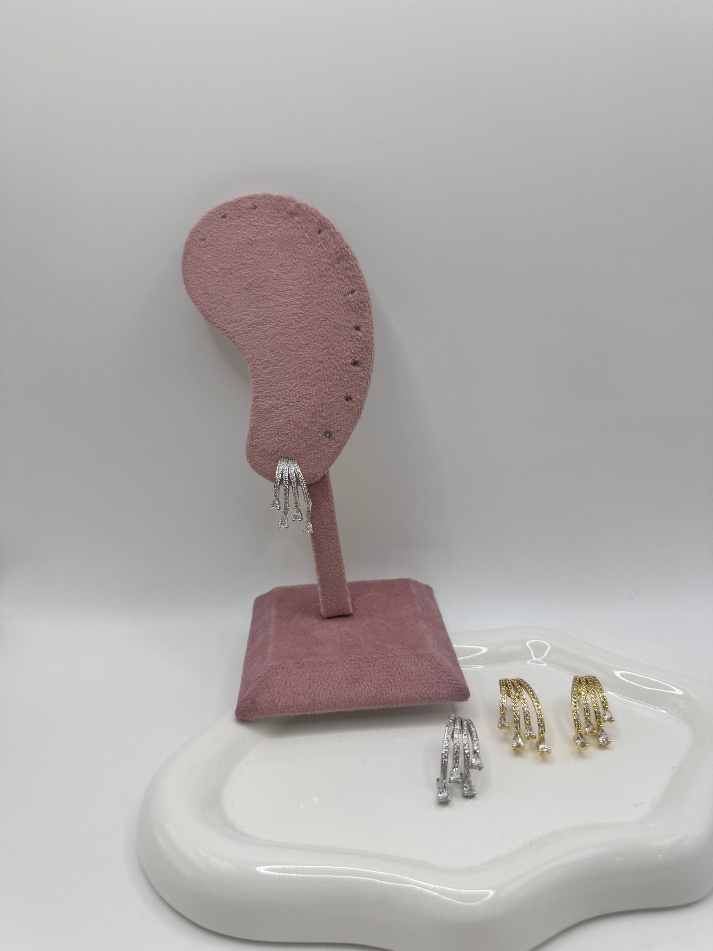 Orecchini multifilo gocce