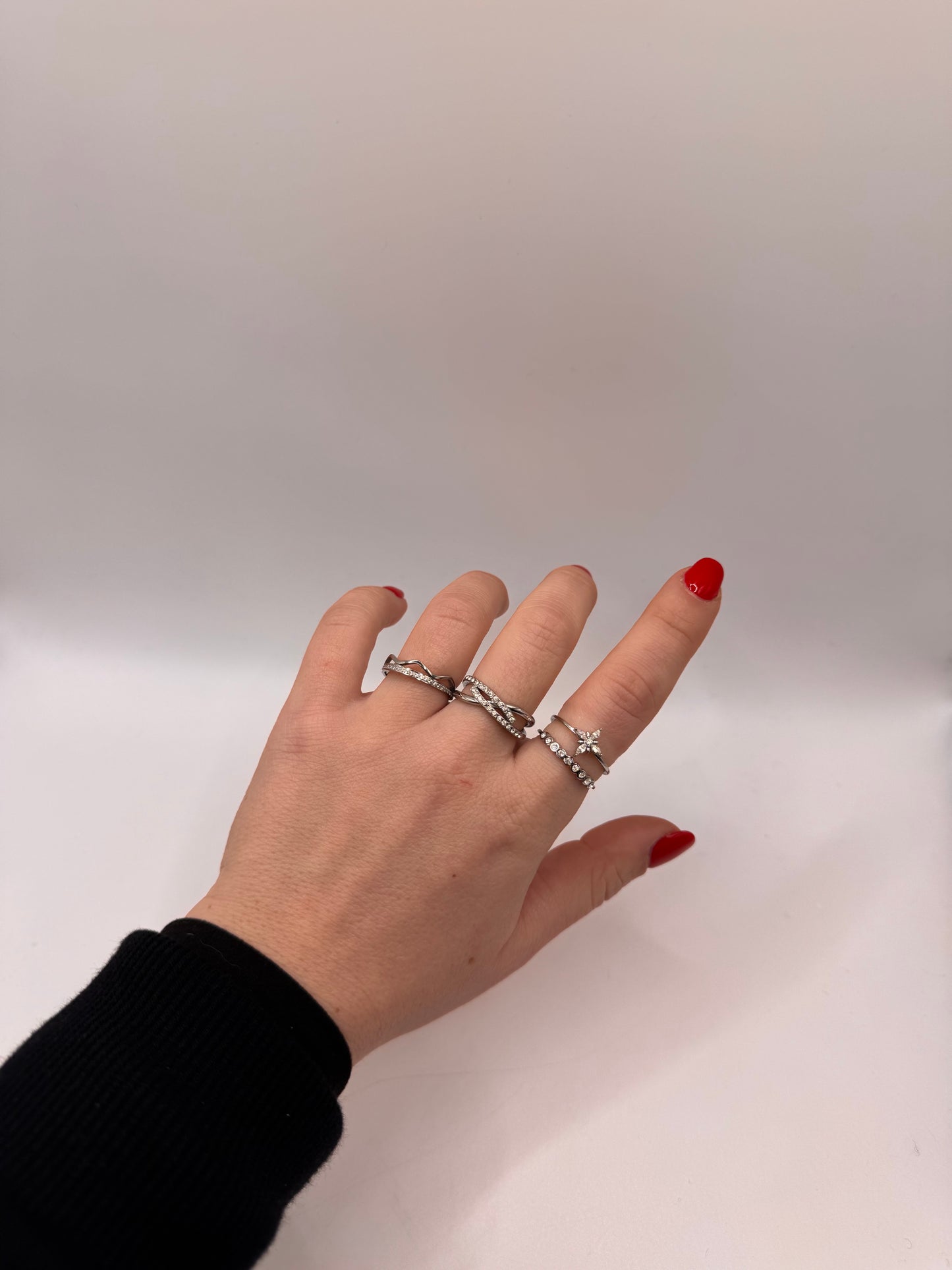 Anello doppio filo coroncina