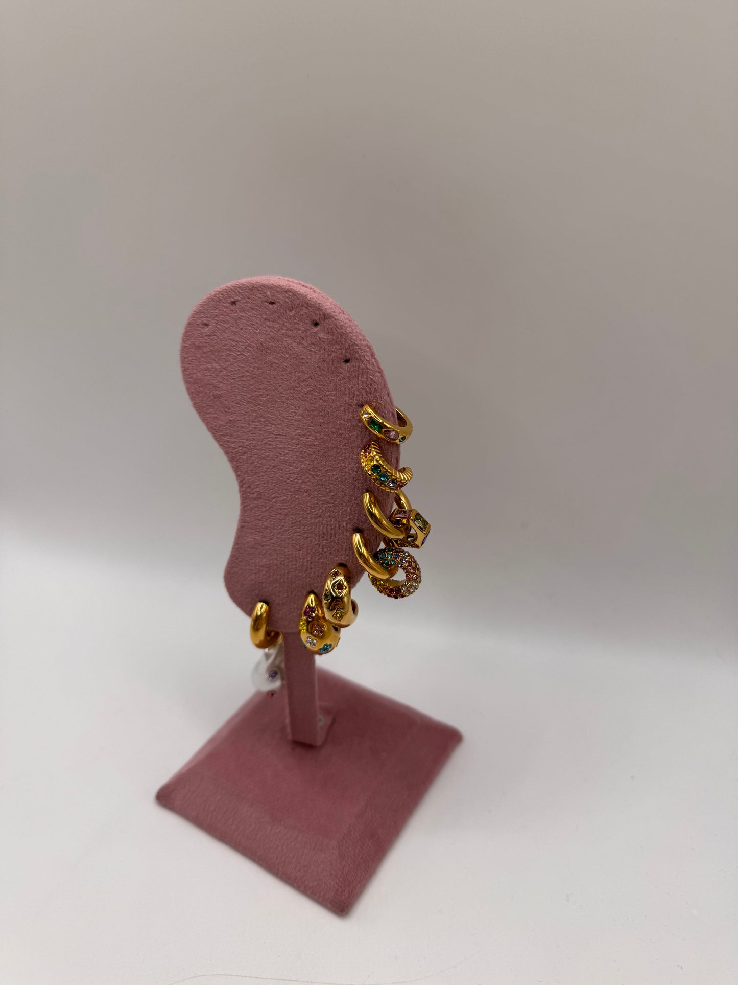 Earrings drop rainbow