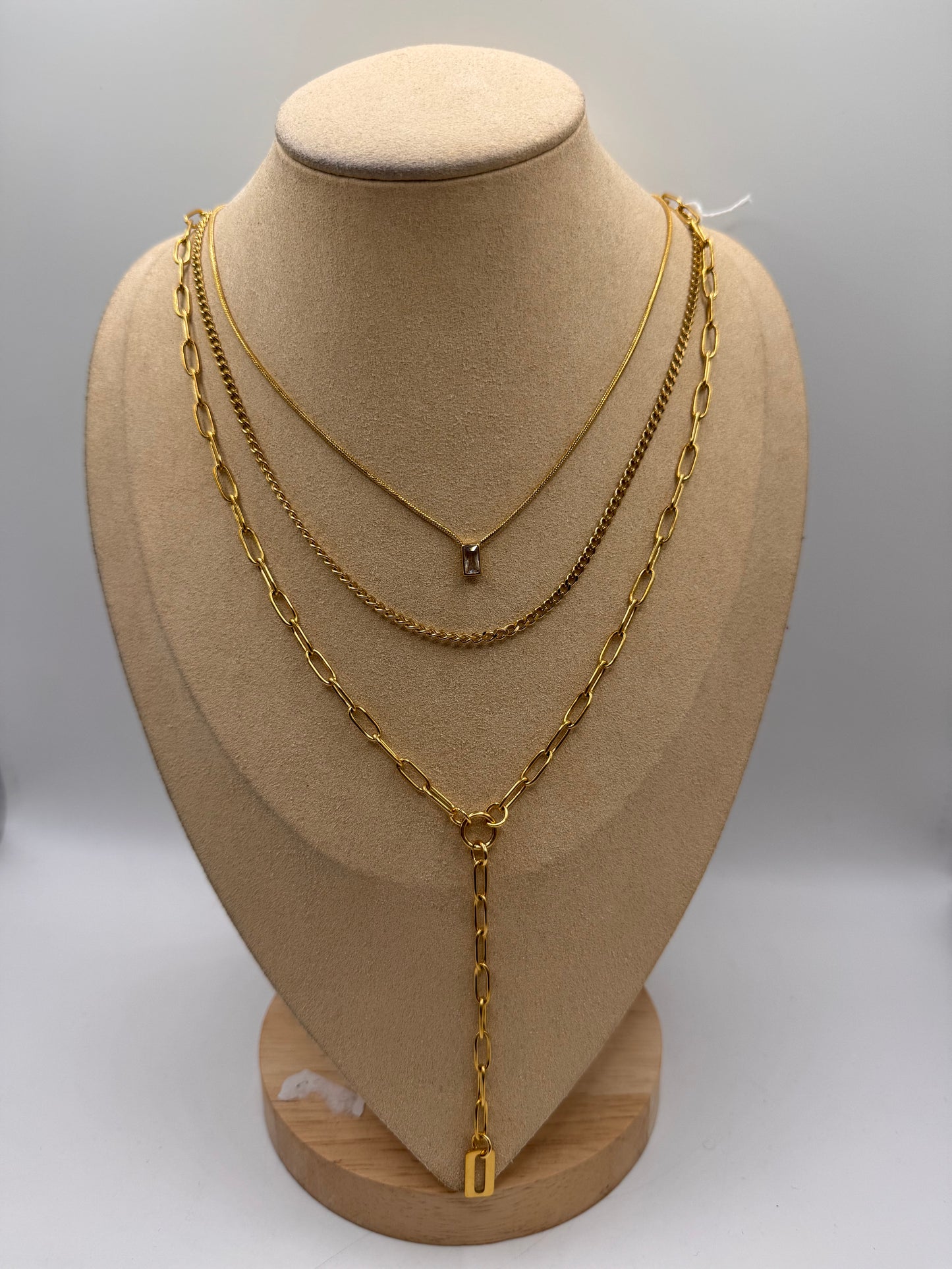 Collana 3 fili groumette