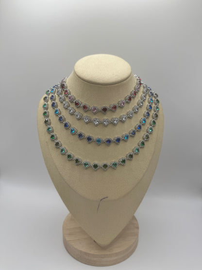 Chocker full heart diamond