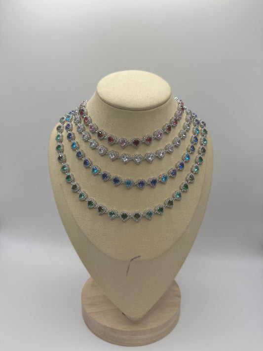 Chocker full heart diamond