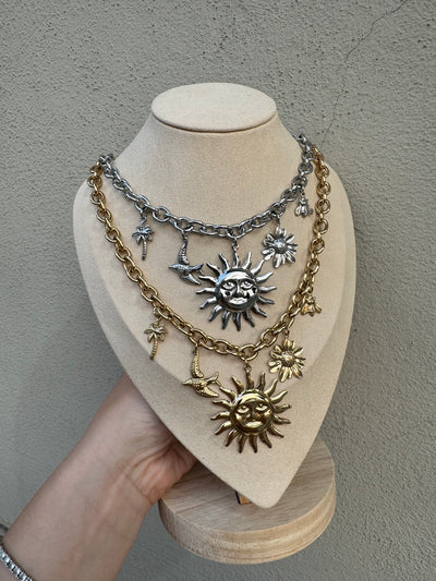 Maxi Sun charms Necklace