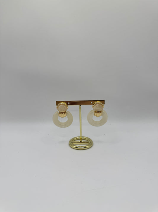 Orecchini vintage panna