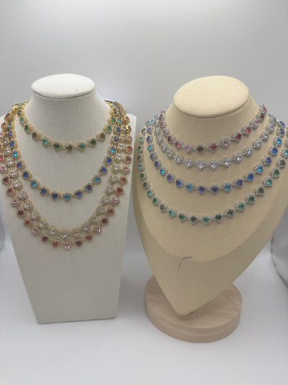 Chocker full heart diamond
