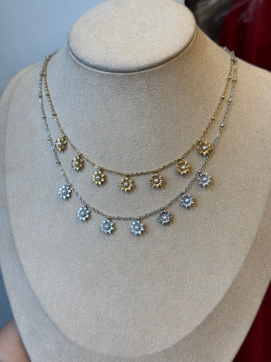 Collana margherite pearl