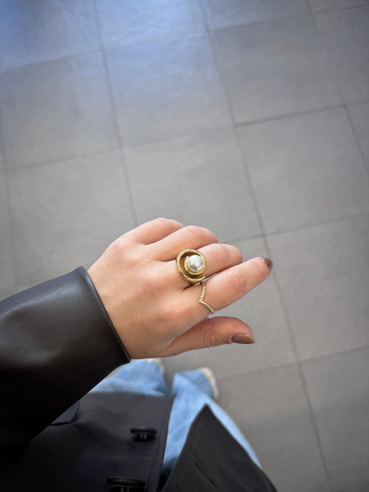 Anello vortice perla