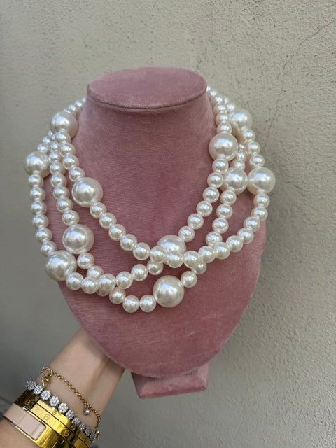 Maxi collier perle