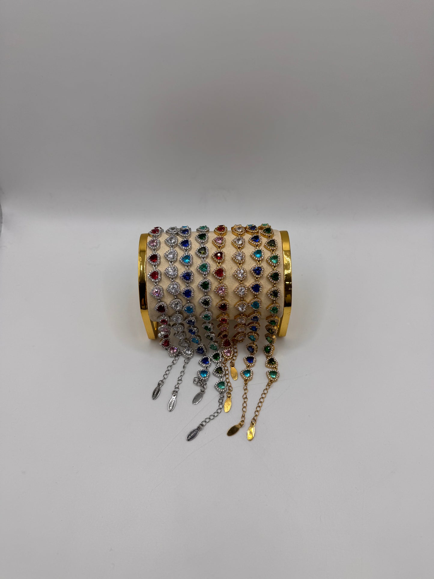 Bracciali cuore diamond color