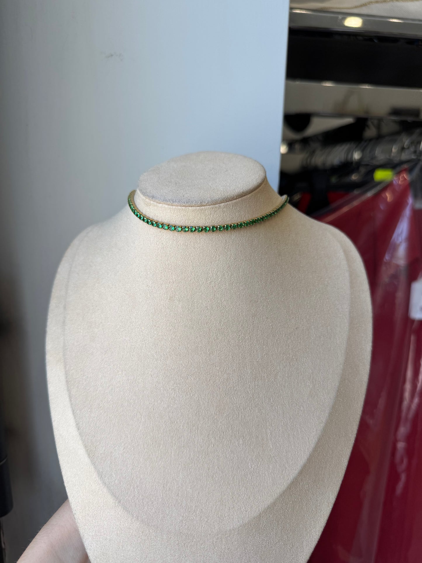 Chocker tennis verde smeraldo