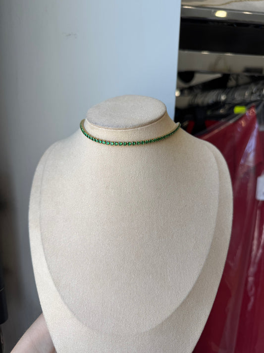Chocker tennis verde smeraldo