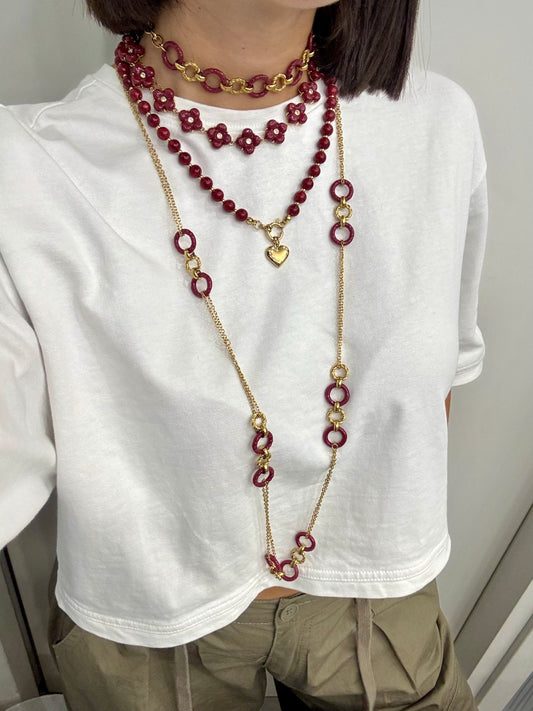 Collana lunga circle
