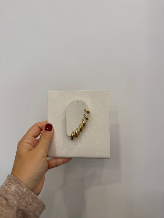 Set hoops mezzaluna