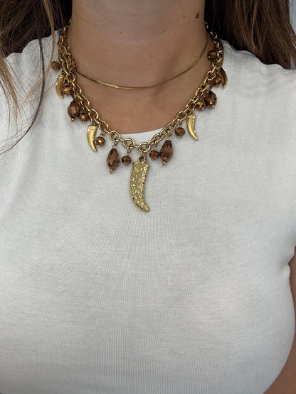 Collana charms corno