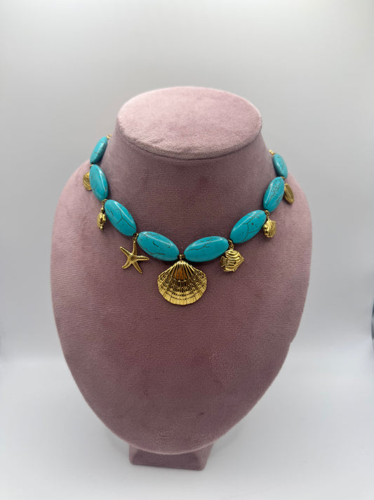 Maxi collier turchese