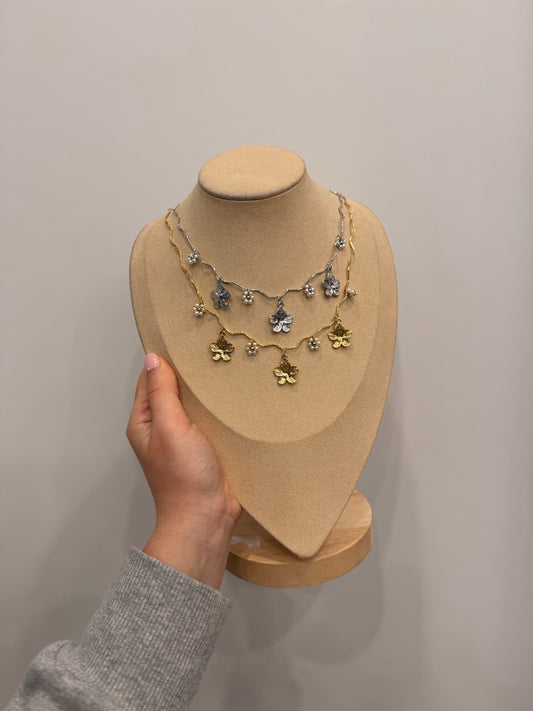 Collana flower ondulato