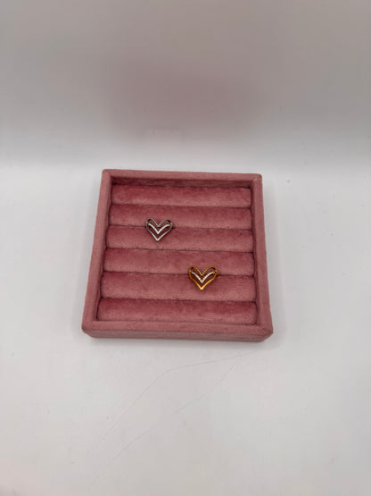 Anello heart tripla fascia