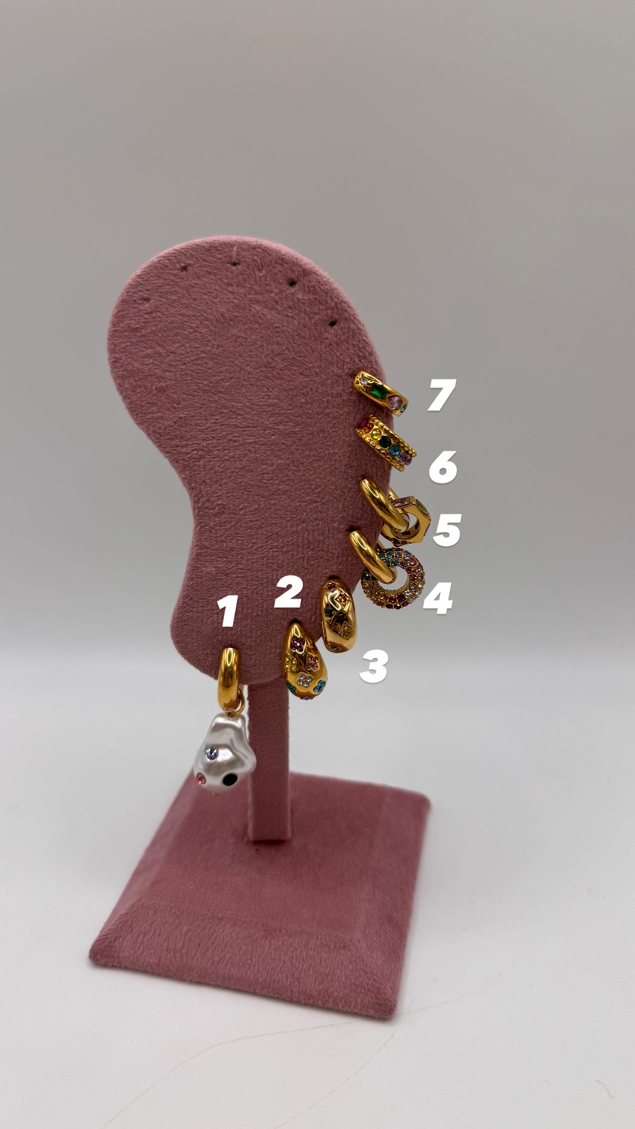Earrings drop rainbow