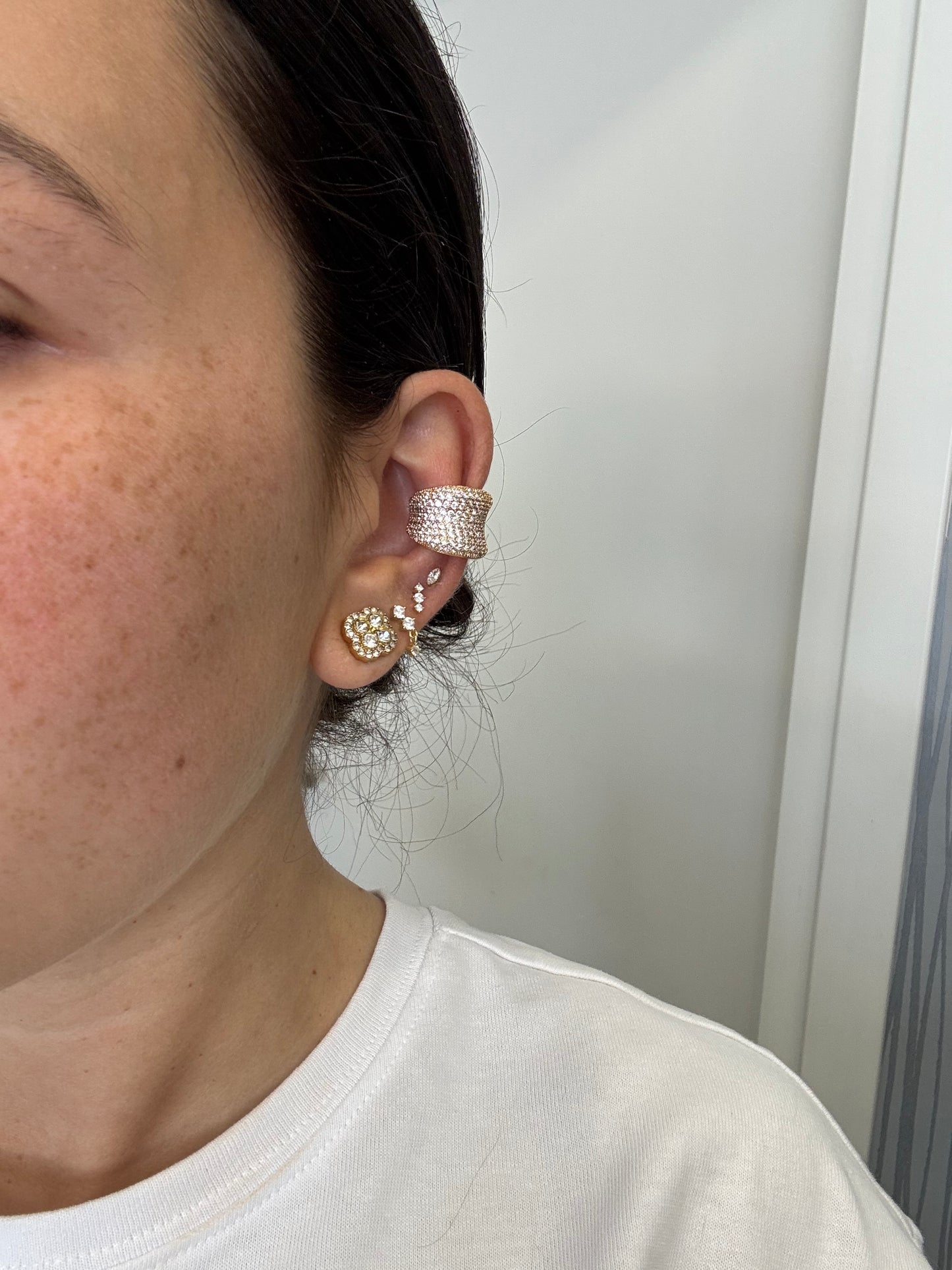 Earcuff maxi fascia pavè