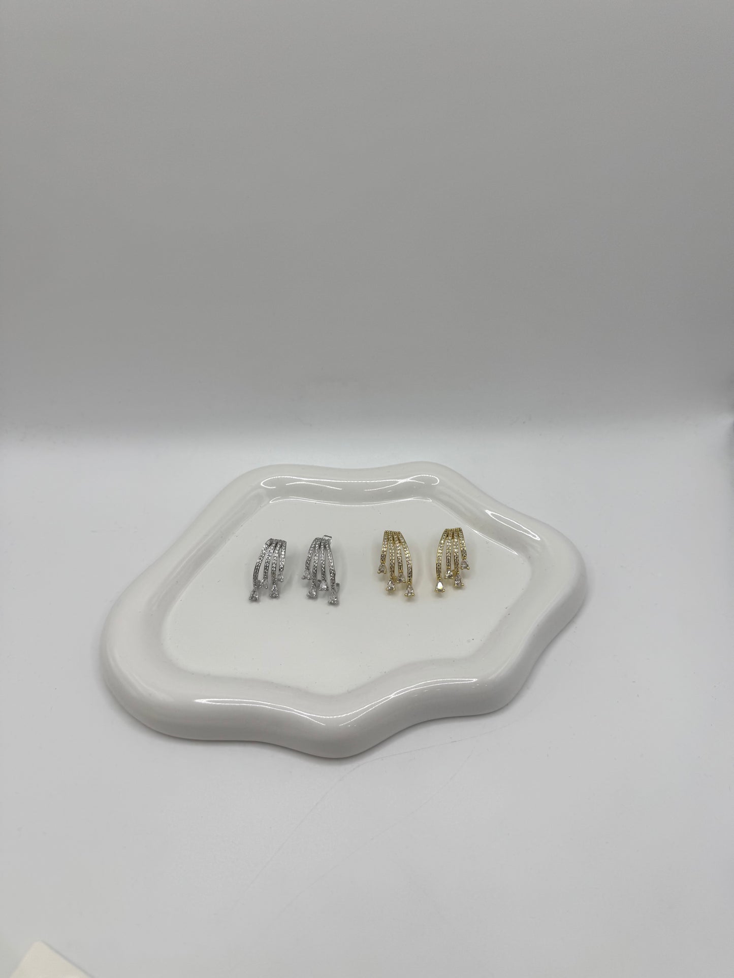 Orecchini multifilo gocce